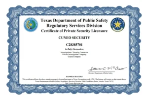 Texas State Agency License Expiration 9-17-2025